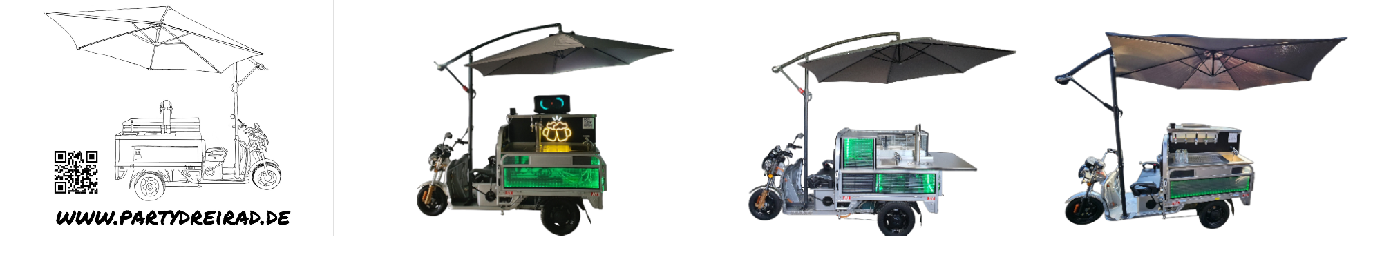 Partydreirad, Bierwagen Ausschankwagen mieten